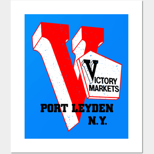Victory Market Former Port Leyden NY Grocery Store Logo Posters and Art